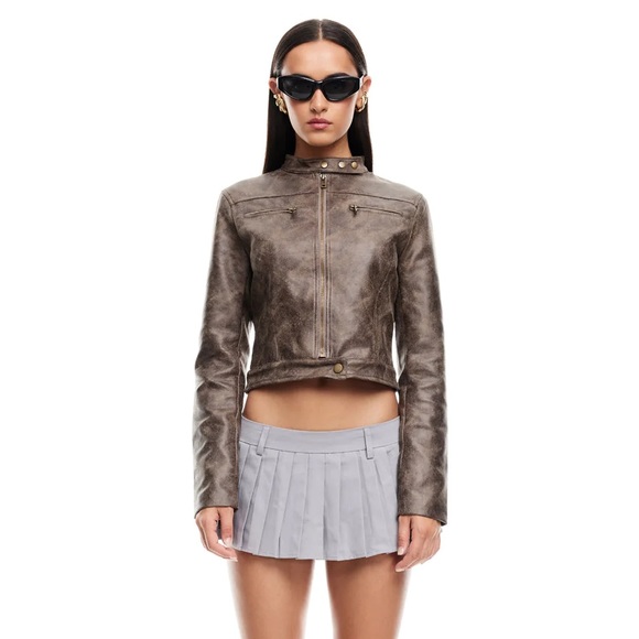 BELLA MOTO JACKET | CHOCOLATE A3 - Picture 2 of 12